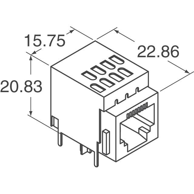 1-6609211-3 TE Connectivity Corcom Filters  Modular Connector Jacks